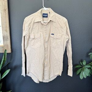 Wrangler Light Tan Casual Shirt